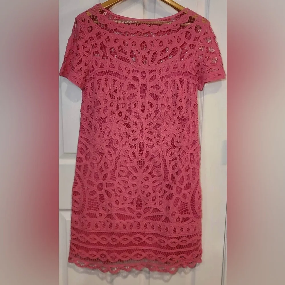Lilly Pulitzer Mariekate Hotty Pink Dress size Medium - Picture 8 of 11